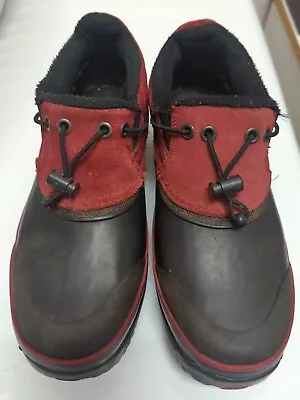 Vintage Bass Size 9M Women’s Duck Boots Red Black Toggle Pull On • $21