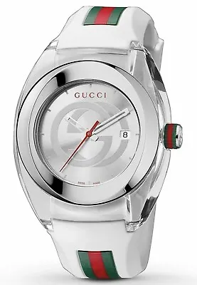 Gucci Unisex Sync White 46mm Watch YA137102 • $249.99