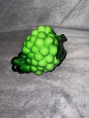 Art Glass Grapes Decorative Green Grapes Fruit Murano Style Grape Hand Blown • $15.99