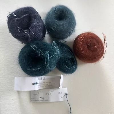 Shibui Silk Cloud Yarn 60% Kid Mohair 40% Silk 25g/300m Fjord Haze + Lot 100g • $75