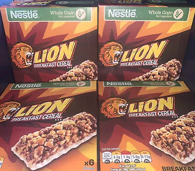 Lion Cereal Bars X24 Lion Bar Breakfast Cereal Bars 4 Boxes • £10.90