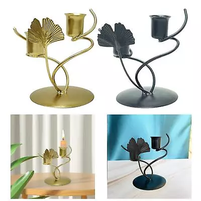 Candle Stick Holder Leaf Candle Holder Candelabra Decorative Candle Stand For • £9.20