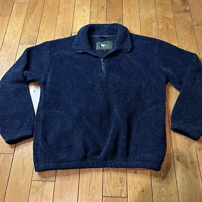 Vintage 1/4 Zip  Field & Stream Men’s Medium Made In USA Blue • $6.99