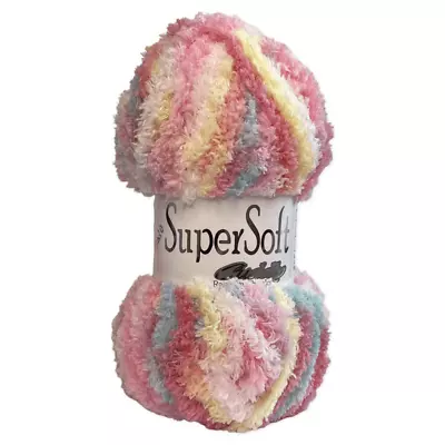 Jarol SUPERSOFT CUDDLY PRINTS CHUNKY Knitting Wool Yarn 100g - 6325 Flossie • £5.49