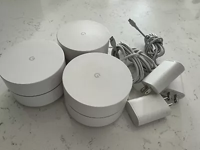 Google Wifi 1200 Mbps 2 Port 1000 Mbps Wireless Router - Snow Pack Of 3... • $45