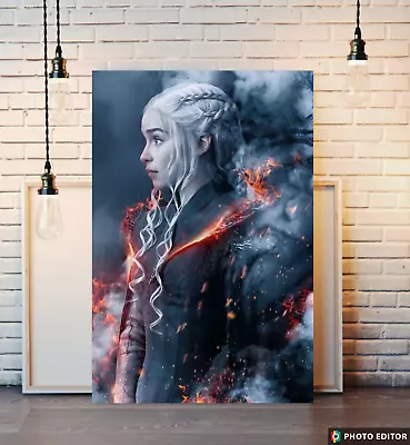 Game Of Thrones Daenerys Targaryen Canvas Print Poster Artwork • £35.95