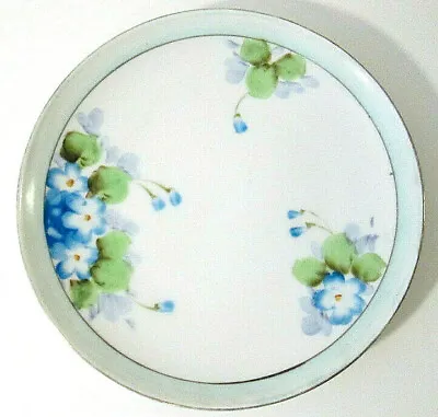 Vintage Marked S&K Japan Hand Painted Plate Dish Blue Floral 6  MCM • $12.99