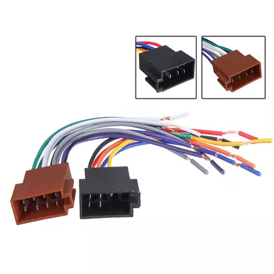 $15.98 • Buy 2* Car Stereo Female Socket Radio ISO Wire Harness Adapter Connector Accessories