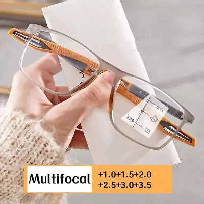 Men TR90 Anti-blue Light Square Reading Glasses Sport Lightweight Glasses New • $6.85