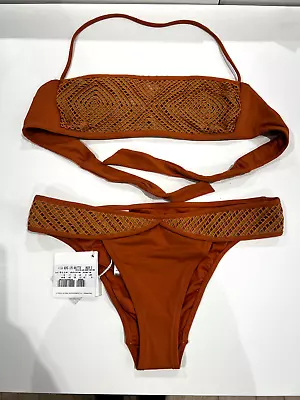 La Perla Bikini 2 Piece Set Underwired US 8B Orange Color Made In Italy • $70