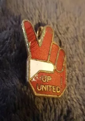 MANCHESTER UNITED Vintage 1970s Badge Maker COFFER London Brooch Pin 18mm X 26mm • £9.99