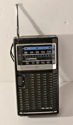 Vintage General Electric GE 7-2840B AM/FM/IW Emergency Weather Radio WORKS • $24.97