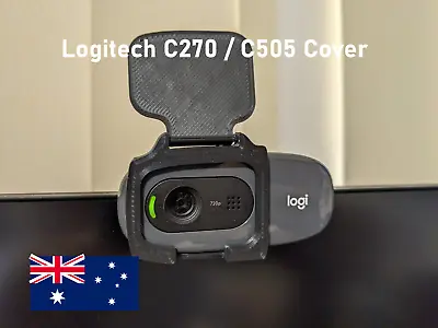 Logitech C270 C505 Webcam Privacy Cover Lens Snap Fit IN AUS STOCK • $13.95