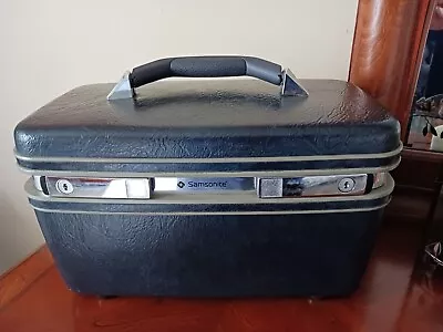 Vintage SAMSONITE Profile II Carry On Train Makeup Case W/ Tilting Mirror Tray • £33.21