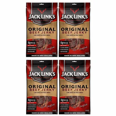 4 X Jack Links Original Beef Jerky 310g Made In New Zealand (1.24kg In Total) • $97.99