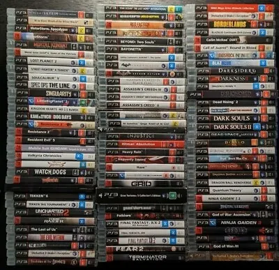 PS3 Playstation 3 Games - Select From Drop Down Box - Free Postage - Rare • $17.90