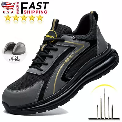 Indestructible Sneakers Mens Steel Toe Boots Safety Shoes Work Shoes Breathable • $30.35