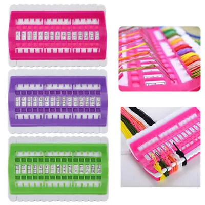 30 Holes Cross Stitch Needles Holder DIY Embroidery Floss Thread Organizer Tool • $13.86