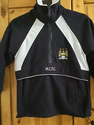 Official Manchester City Fleece Sweater Half Zip Size 5-6 Years • £9.99