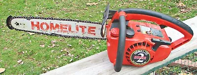 Vintage Homelite Chainsaw XL Super 2 16  Bar Runs Good Antique 2 Stroke Antique • $119.99