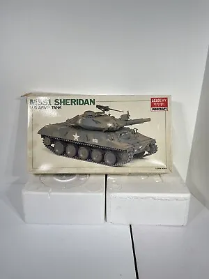 Vtg Academy M551 Sheridan 1/35 U.S. Airborne Tank Model Kit No. 1307 • $33