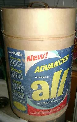 Vintage Advanced All Laundry Soap Container Huge 40 Lb Box Empty • $30