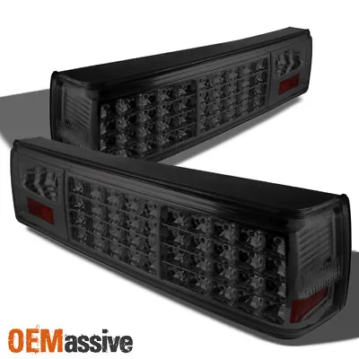 Fits Smoked 87-93 Ford Mustang Full LED Tail Lights Lamps Left+Right • $139.99