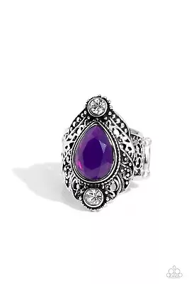 Paparazzi Mystical Mania -Purple- Silver Ring • $5