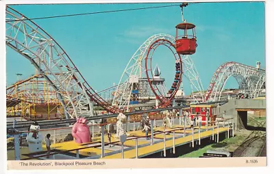 A E.T.W. Dennis Post Card Of 'The Revolution' Blackpool Pleasure Beach. Lancs' • £1.75