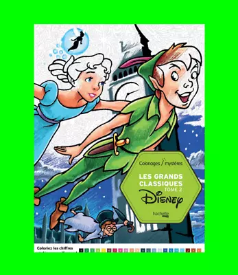 £19.99 • Buy Disney Classics Coloring By Number Meditation Anti-Stress Creative Gift (French)