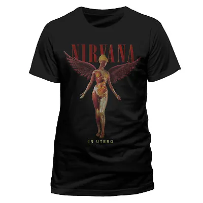 Nirvana In Utero Kurt Cobain Official Rock Heavy Metal Tee T-Shirt Mens Unisex • $53.72