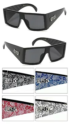 1 Or 2 Pair Locs Authentic Large Thick Arms Flat Top Sunglasses Bandana Temples • $10.99