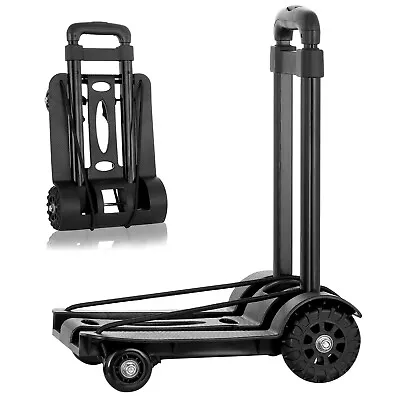 88lbs Cart Folding Dolly Collapsible Trolley Push Hand Truck Moving W/ 4 Wheels • $40.99