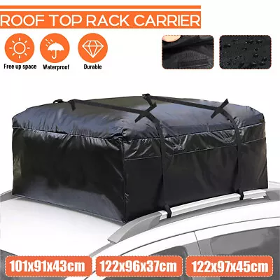 Waterproof Cargo Roof Top Carrier Bag Rack Storage Luggage Car Rooftop Travel • $41.26