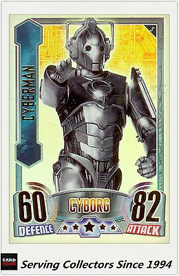 2012 Topps Doctor Who Alien Attax Collectors Card Rainbow Foil#5 Cyborg Cyberman • $15