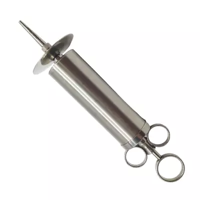 Pomeroy Ear Syringe 2 Oz Graduated Chrome Plated Brass W/ Shield & 2 Tips • $41.99