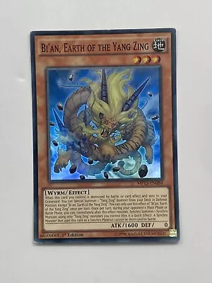 Yu-Gi-Oh! TCG Bi'an Earth Of The Yang Zing 2018 Mega Tin Pack Mp15-En084 1st... • £4.99