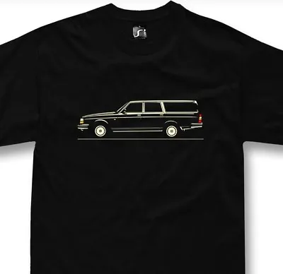 Classic Tshirt For Volvo 240 Gl Estate Station Wagon Fans • $27.50