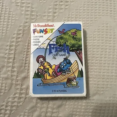 Vintage 1992 Hoyle Products McDonaldland Fun Set Go Fish Cards Puzzle Jokes • $9