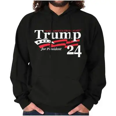 Donald Trump For President 2024 Campaign Hoodie Hooded Sweatshirt Men Women • $34.99