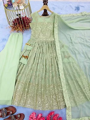 £43.20 • Buy Ready Made Women Sharara Plazzo Kurti Plazzo Indian Salwar Kameez Suit Designer