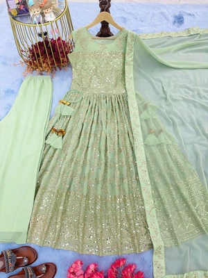 £43.20 • Buy Ready Made Women Sharara Plazzo Kurti Plazzo Indian Salwar Kameez Suit Designer