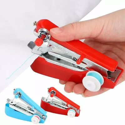 Mini Handheld Sewing Machine Hand Held  Needlework Tools Stitch Home Clothes DIY • £5.48