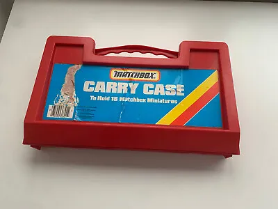 1985 Matchbox Carry Case Red Storage Box For Toy Cars  • £26