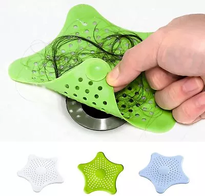 £1.99 • Buy Bathroom Drain Hair Trap Catcher Kitchen Sink Hair Stopper Plug Strainer Shower