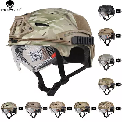 Emerson EXF BUMP Tactical Helmet With Goggle & Rail Mounting & NVG Shroud Helmet • £57.24