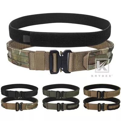 KRYDEX Tactical MOLLE Belt 1.75 In Rigger Heavy Duty Belt Quick Release Buckle • $42.95