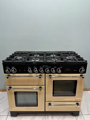 RANGEMASTER KITCHENER 110 CM DUAL FUEL RANGE COOKER IN CREAM.  Ref--ED144 • £1100