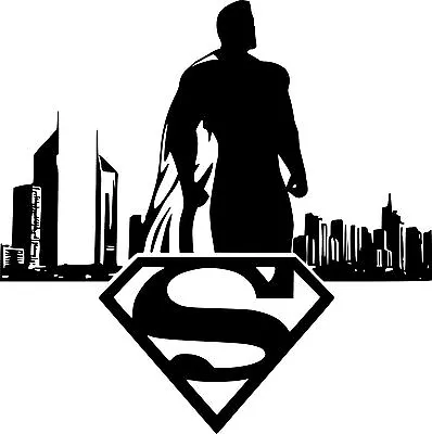 Superman Skyline Wall Car Window Truck Marvel Comics Vinyl Sticker Decal 8  • $11.99