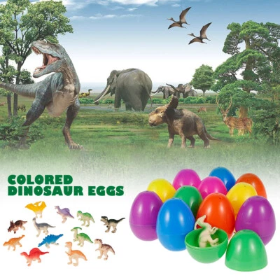 £9.67 • Buy 12pcs Dinosaur Eggs Toy Easter Eggs Set Holiday Decoration Boys & Girl Gift SM